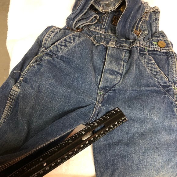 Vintage 1970 Denim Overalls Sanforized childs - Picture 3 of 4